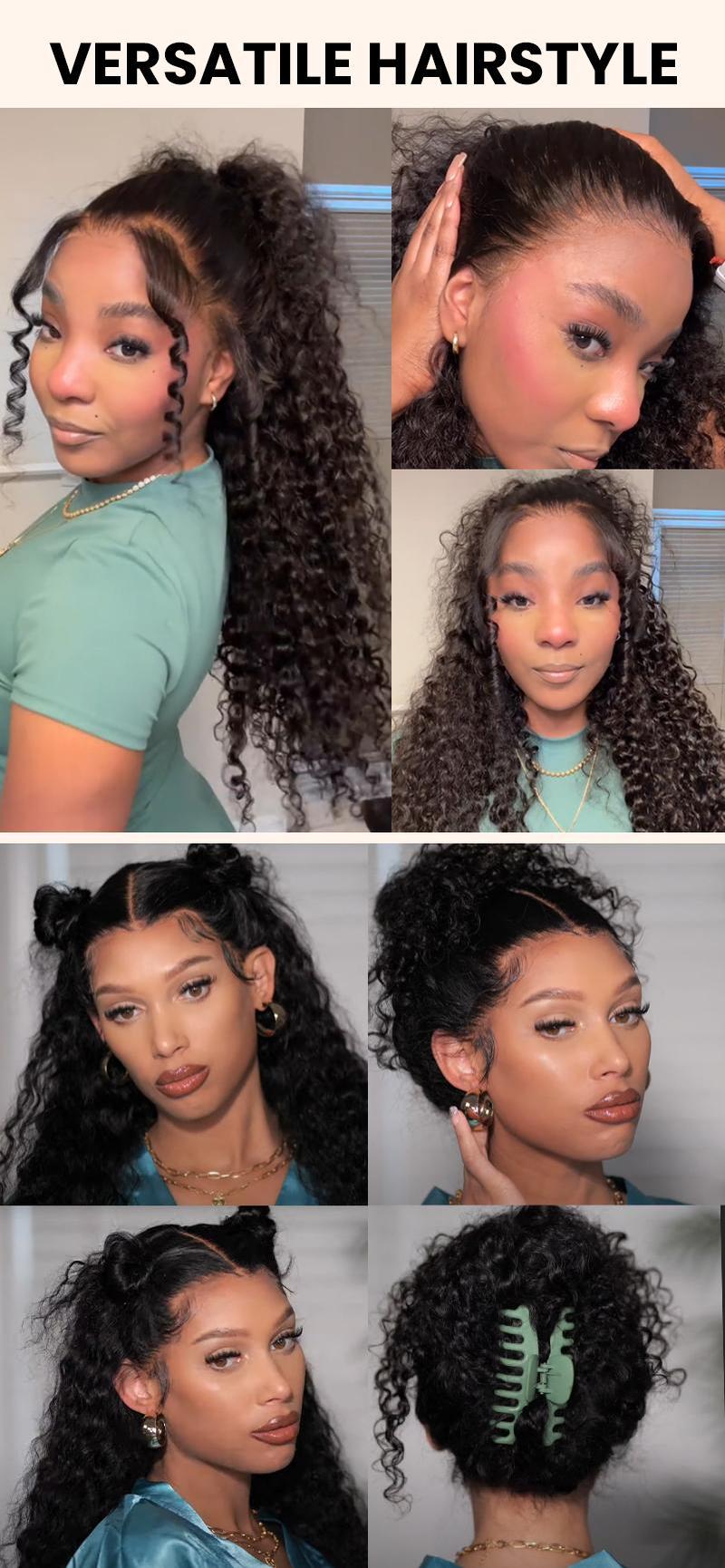 [Flash Sale:22" Deals(20" Same Price)] Ashimary Water Wave Invisi-Strap Snug Fit 360 Skin Lace Frontal Human Hair Wig Bleached Knots With Drawstring