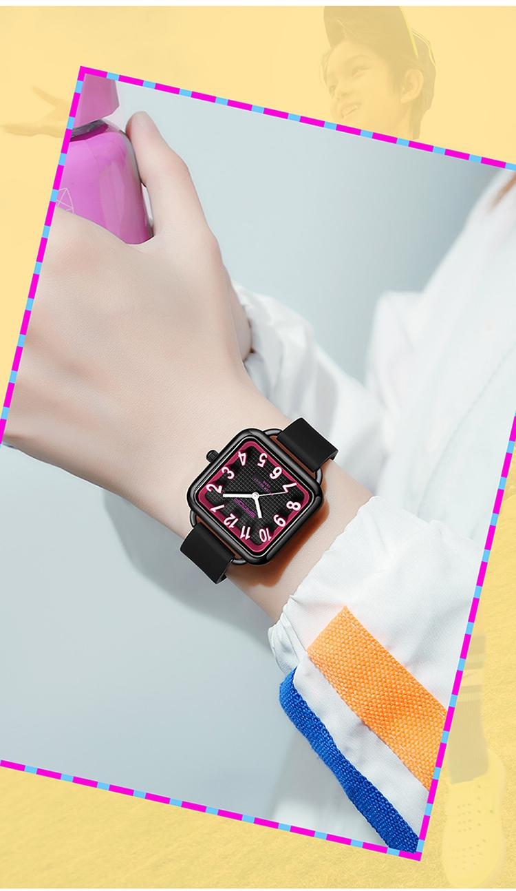 Women's Quartz Watch, Fashion Casual Style, Waterproof, Zinc Alloy Case, Soft Silicone Band, Comfortable Wear, Gift Idea for All Ages