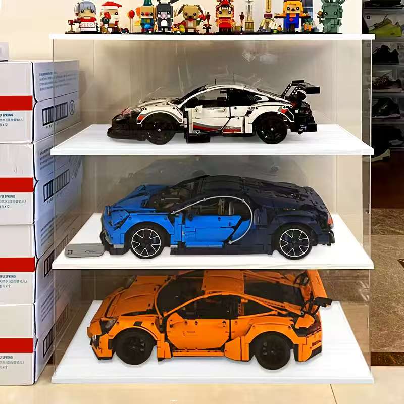 Transparent Acrylic Display Case, Stackable Doll Box, Vertical Assembly Stand, Base, Collectible Figurine Dustproof Showcase, Collectible Figures, Collectible Items