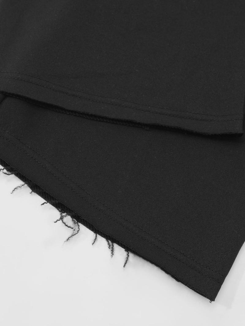 Men's Knitted Elastic Waist Pants, Stretchy Fabric, Casual Street Style, Vintage Look, Letter Cross Print, Straight Leg Design