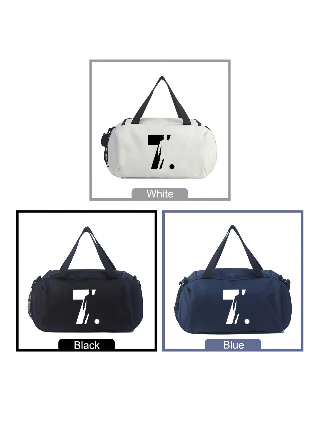 Shark Theme Sports Travel Bag, Large Capacity Lightweight Gym Bag, Adjustable Strap, Ideal for Yoga, Fitness, Commute, Campus, Outdoor Activities