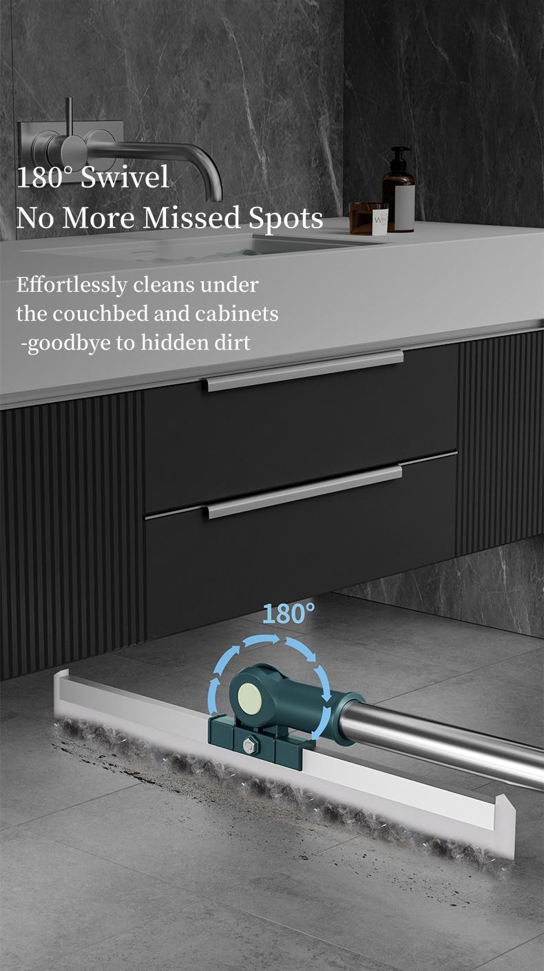 Magic Mop |3-Piece Kit All Surface Sweeper andSqueegee for Wet and Dry Cleaning Dust, Dirt,Liquids, Pet Hair, Tile, Hardwood Floors