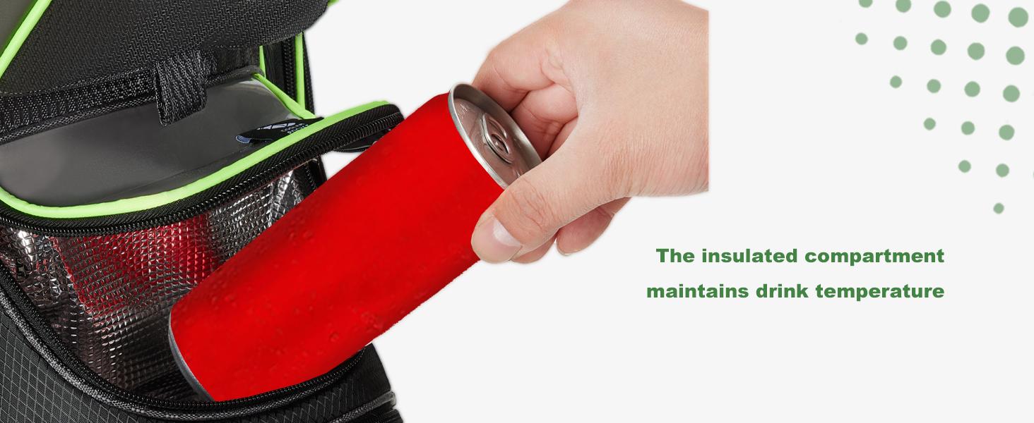 UNIHIMAL 14-Way Golf Cart Bag with Full Length Divider, Premium PU Leather Golf Bag with Plush Top, Magnetic Pocket and Rain Cover for Men