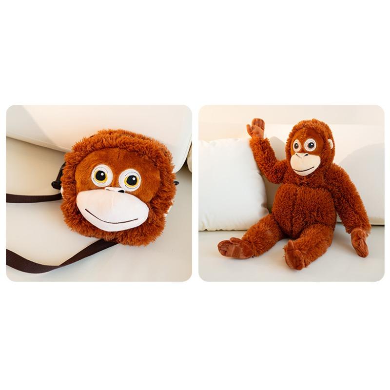 Kawaii Orangutan Brother Plush Set Soft Stuffed Toy Collectible