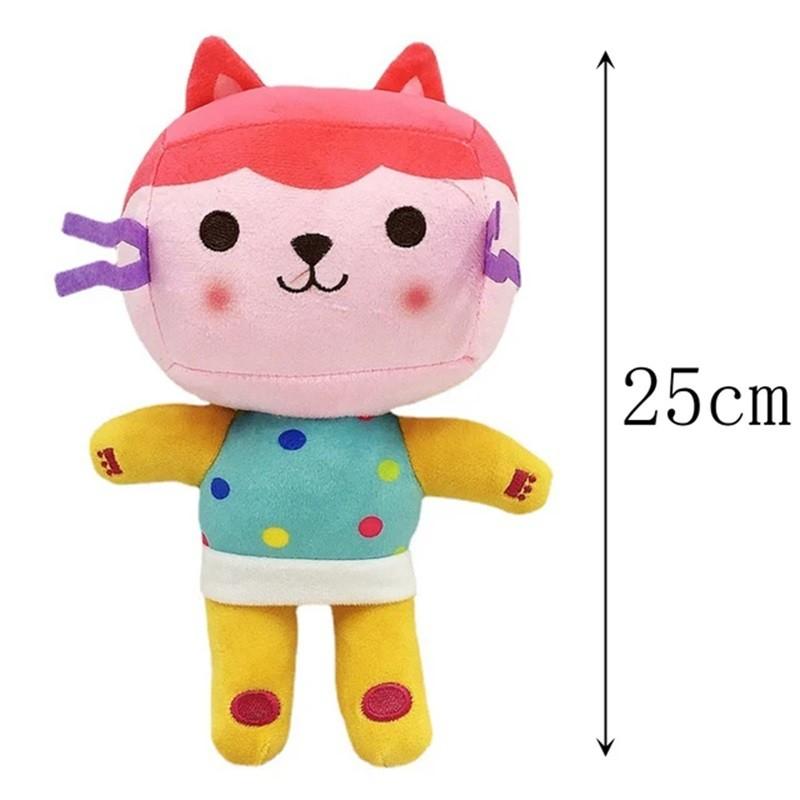 New Gabby Dollhouse Plush Toy Mercat Cartoon Animal Smiling Cat Car Hug Gaby Girl Doll Children Birthday Gift