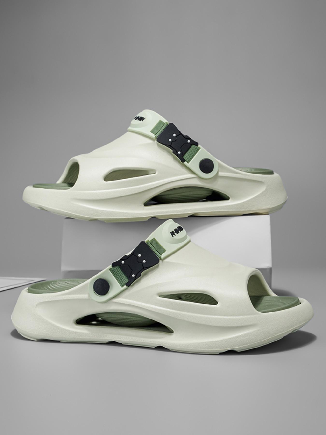 Men's Summer Outdoor Sandals, Anti-Slip Durable Beach Shoes, Two-Color Slip-On Slippers, New Arrival Men's Footwear