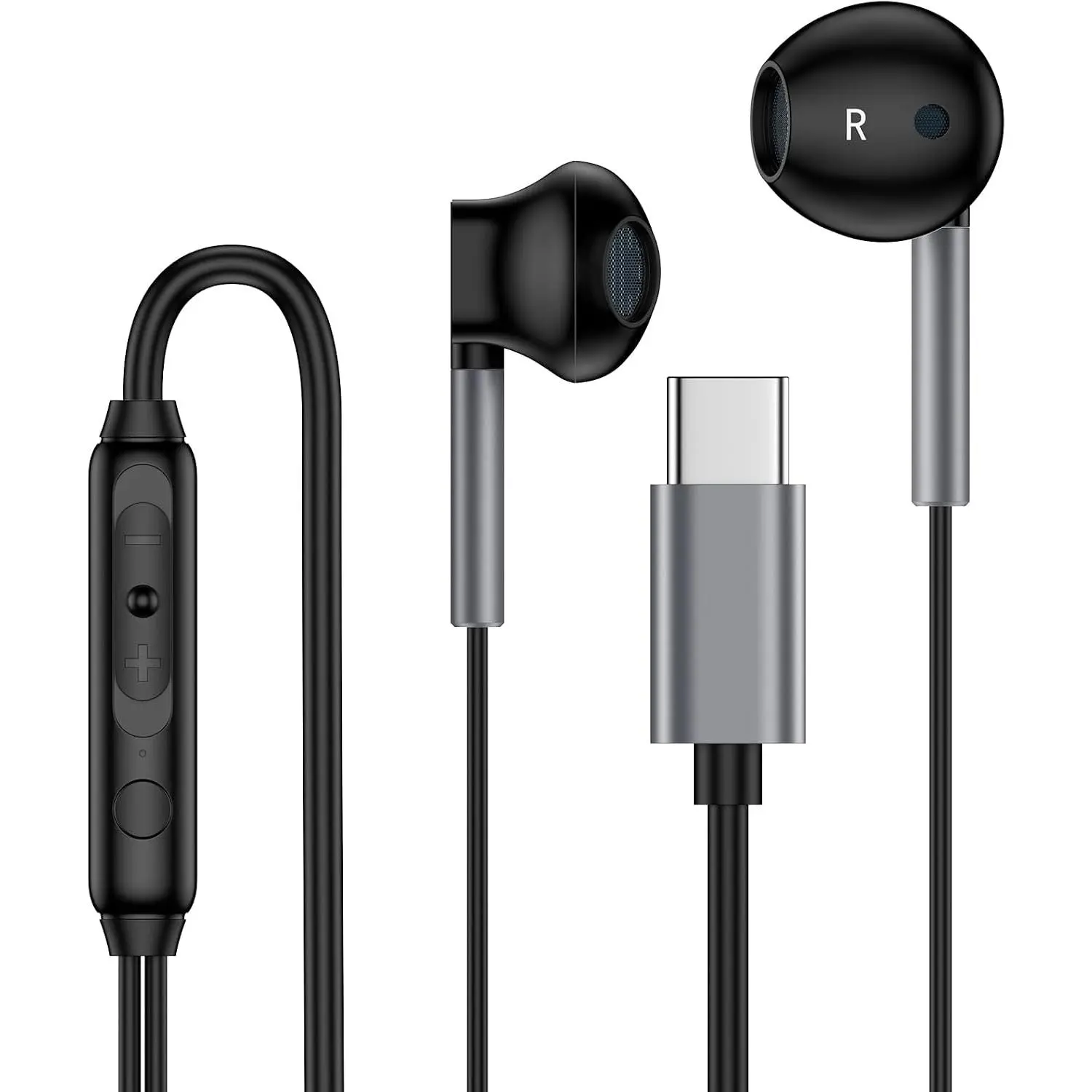 Ear Buds Wired USB C S25  Wired Headphones for Galaxy S25 Ultra S24 FE S23 S22 A16 A26 A36 A56 A15, in-Ear Headphone with Microphone Type C Stereo Earbuds for Goggle Pixel 9 8 7 Pro 8A 7A