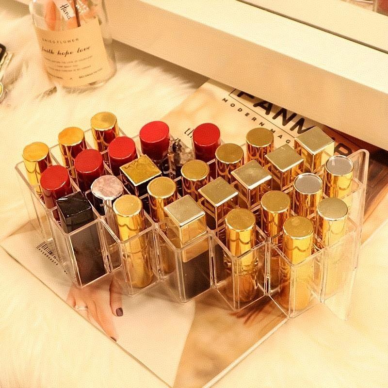 Fish-Shaped Vertical Multi-Layer Lipstick Holder - Cosmetic Storage Organizer & Display Stand for Lip Gloss & Lipsticks | Desktop Organizer for Women & Girls, Makeup Organizer Box, Gift for Valentine's Day, Christmas