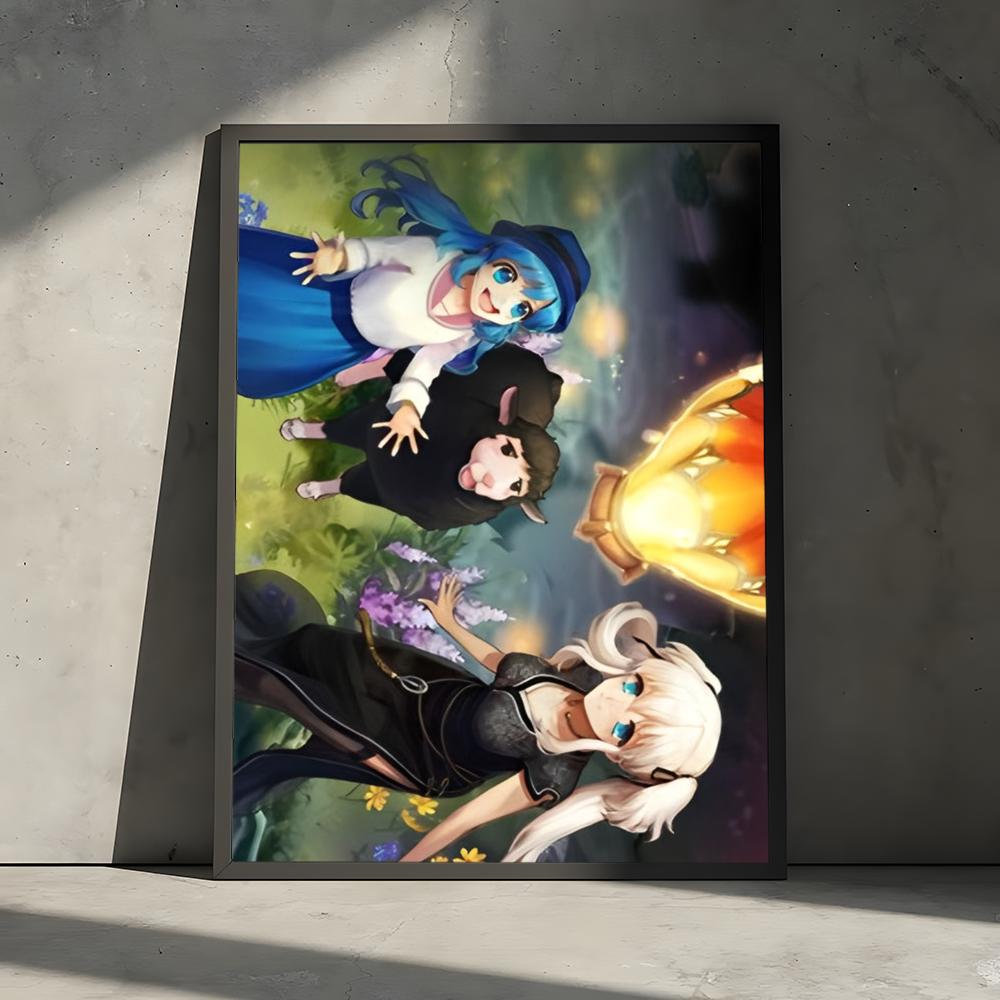 Classic M-Mabinogi Painting Calligraphy Gallery-Quality Canvas Wall Art Poster | Waterproof & Fade-Resistant | Minimalist Unframed Design | Living Room, Bedroom & Office Decor | Multiple Sizes | Holiday gifts