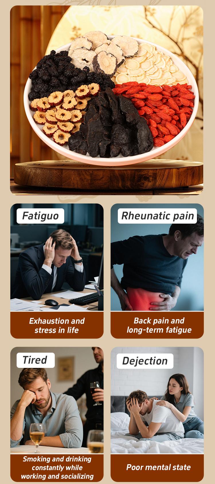 Kidney  Formula Ginseng Five Treasure , Combination Scented , Natural Herbal Ingredients, Chinese Kidney  for Men and Women dealsforyoudays kidney detox  Beverage Anti Inflammatory Tea  Christmas Thanksgiving Value Pack Filled with Tea