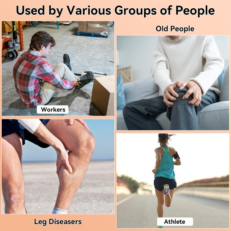 Full Leg Massager for Circulation & Ease Leg Tension with Heat & Compression 2 Heat 3 Modes 3 Intensities Perfect Gift for Men Dad Women Mom - Knee Pain Tool