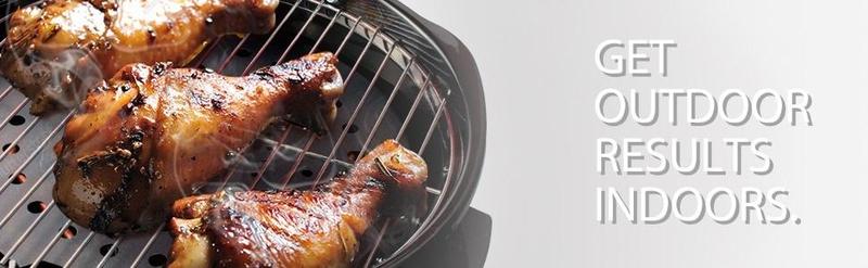 Techwood 1600W Electric BBQ Grill - 15-Serving Portable with Double Layer Design, Removable Stand, Fast-Heating, Temperature Control, Square Rack for Countertop & Backyard Use pu kom _ indoor smokeless grill electric  kettle