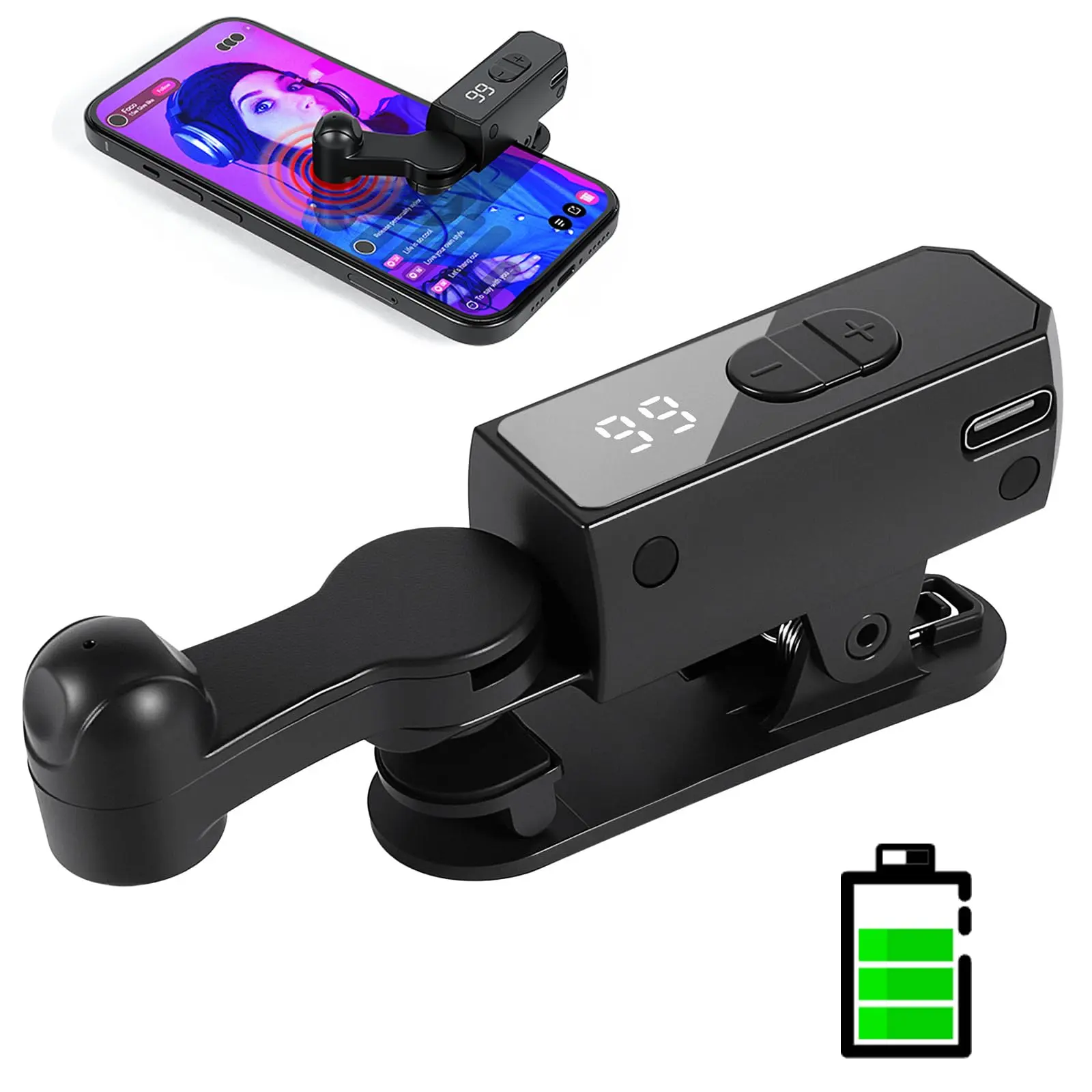 Auto Clicker Speed Tool, Auto Touch Device with 107 Adjustable Speed, Rechargeable, Instant Clicker for Live Stream Likes, Social Media Tasks automatic clicker
