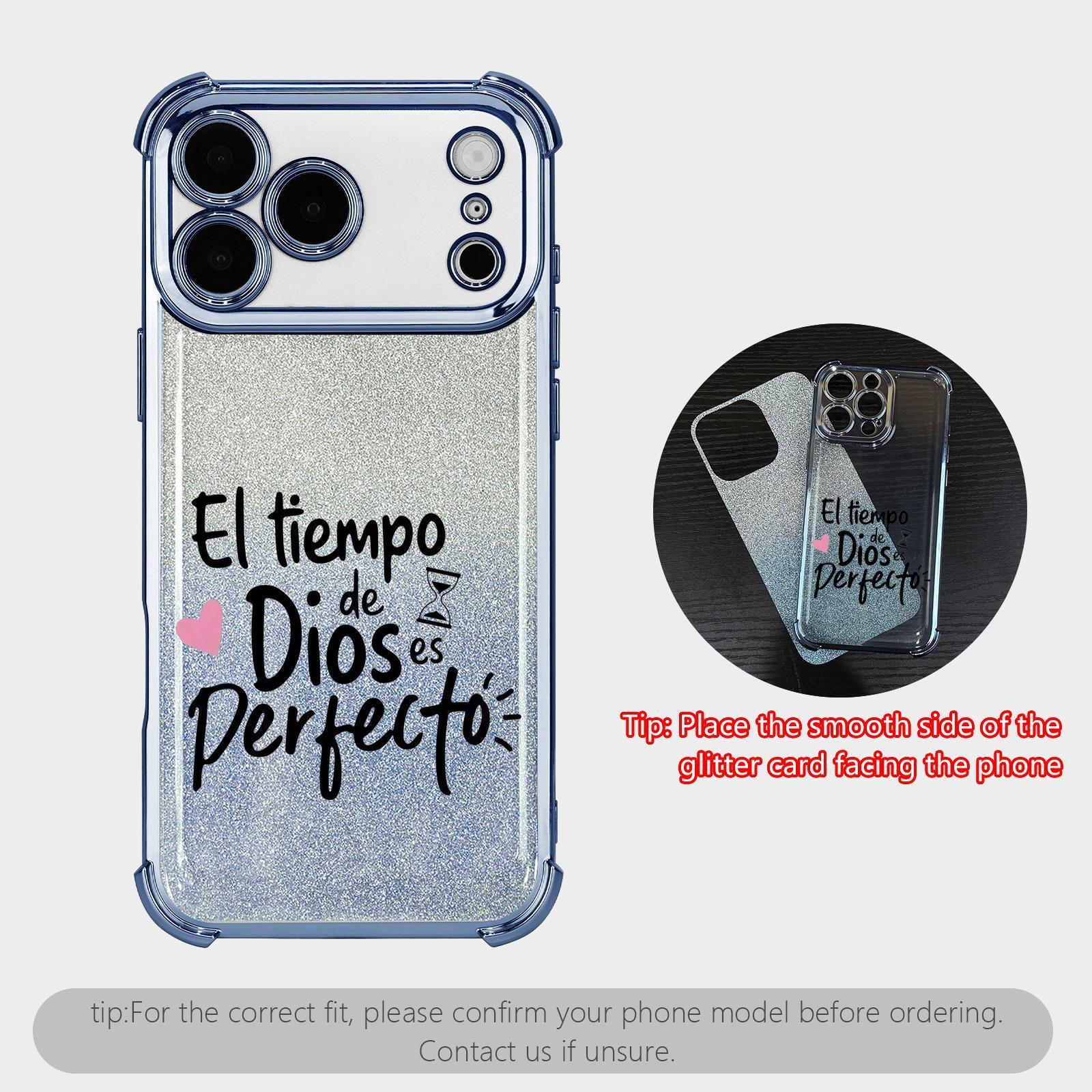 Women's Shockproof Glitter Electroplated Bumper Phone Case with Flower Lanyard, Religious Faith Gift, Fits Many iPhone (17 Pro Max, 16, 15 Plus, 14, 13, 12, 11, XR, XS) & Samsung Galaxy (S25, S24, S23, S22) Mobile Phone Accessories, Model NN123
