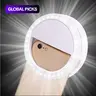 USB Rechargeable LED Selfie Ring Light, Portable Selfie Ring Light, Mobile Phone Accessories for iPhone & Android & Laptop #GLOBAL PICKS