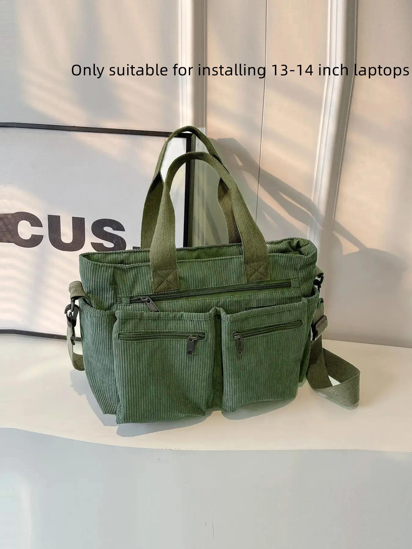 25 fall&winter Women's Casual Solid Color Zipper Crossbody Bag, Large Capacity Multi-pocket Design Portable Shoulder Bag for Daily Used, Girl Fashionable Shopping Bag