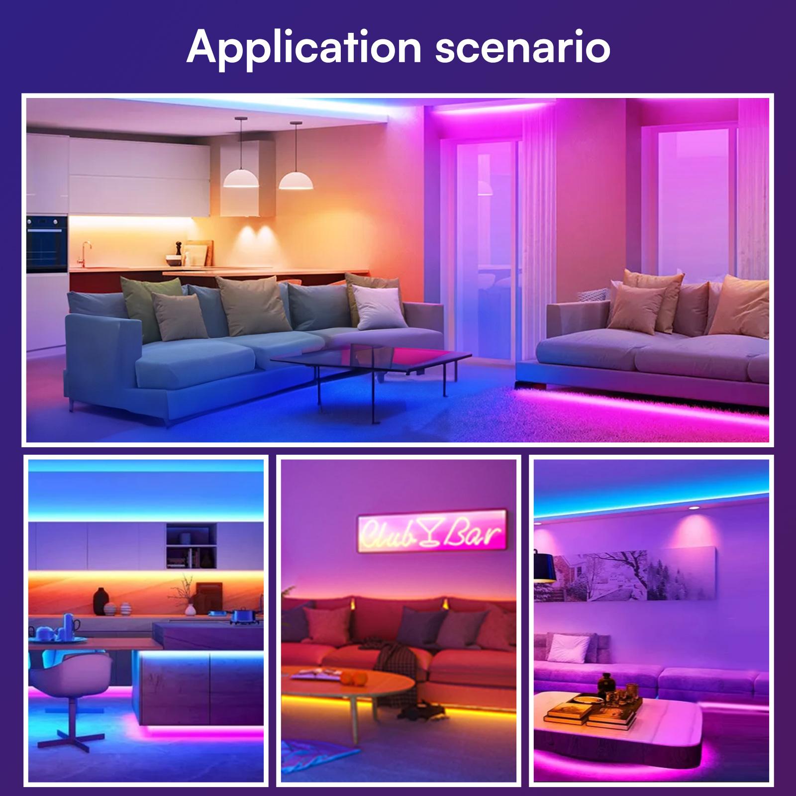 DAYBETTER Led Lights for Bedroom 200ft, Smart Led Strip Lights with App Control Remote, RGB LED Light Strips, 24V Led Strip Lights for Room Decoration Party, Easter Decor.