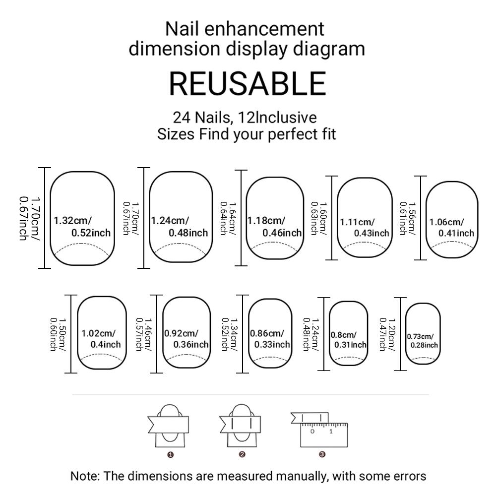 24pcs Short Square Nails Leopard French Flower Gold Pearl Design ...