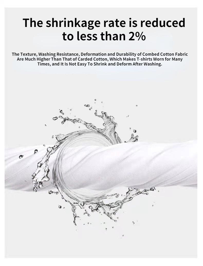 180G[100% Cotton ]Trendy Brand Short Sleeved T-shirt for Men and Women Couples Summer in Street Loose Versatile Round Neck Top