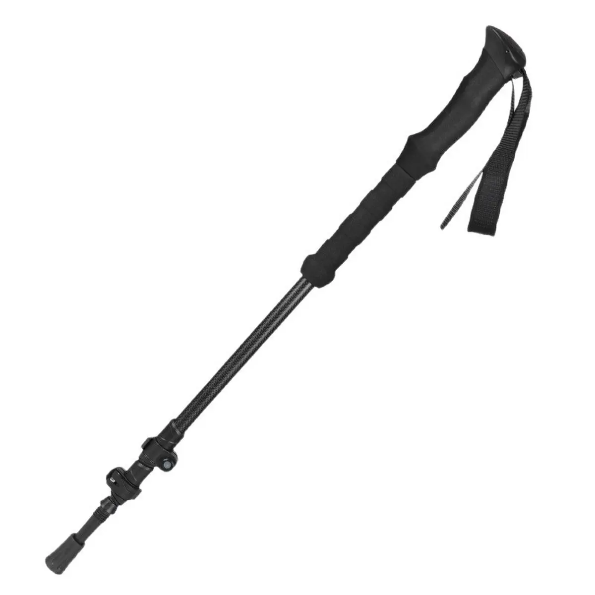 Ultra‑Light Carbon Fiber Telescopic Trekking Poles, Portable Anti‑Slip Outdoor Hiking Walking Sticks