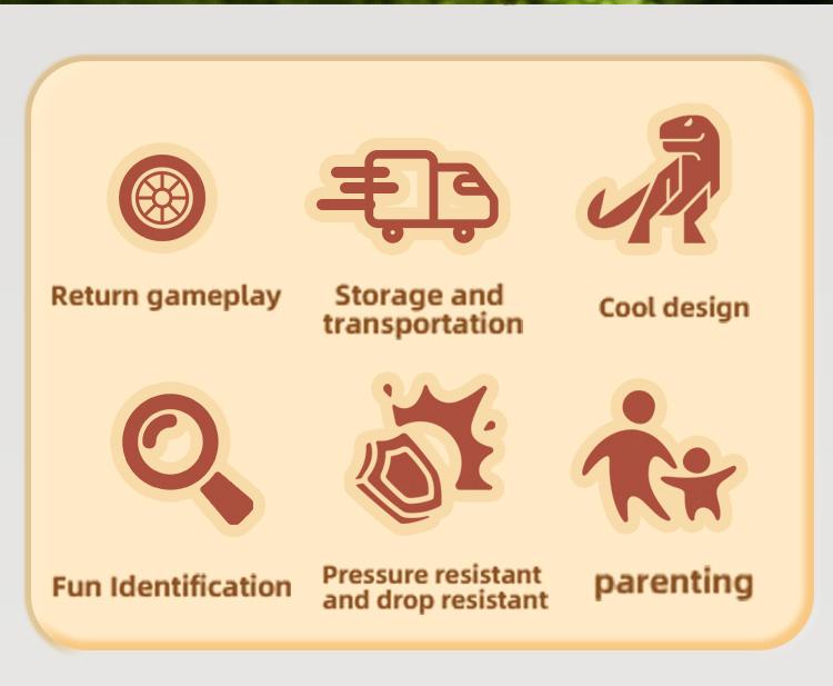 T-Rex Replica Model, Dinosaur Head Toy Storage Box, Kids Backpack Set, Portable Outdoor Toys, Halloween & Christmas Gifts for Boys Girls