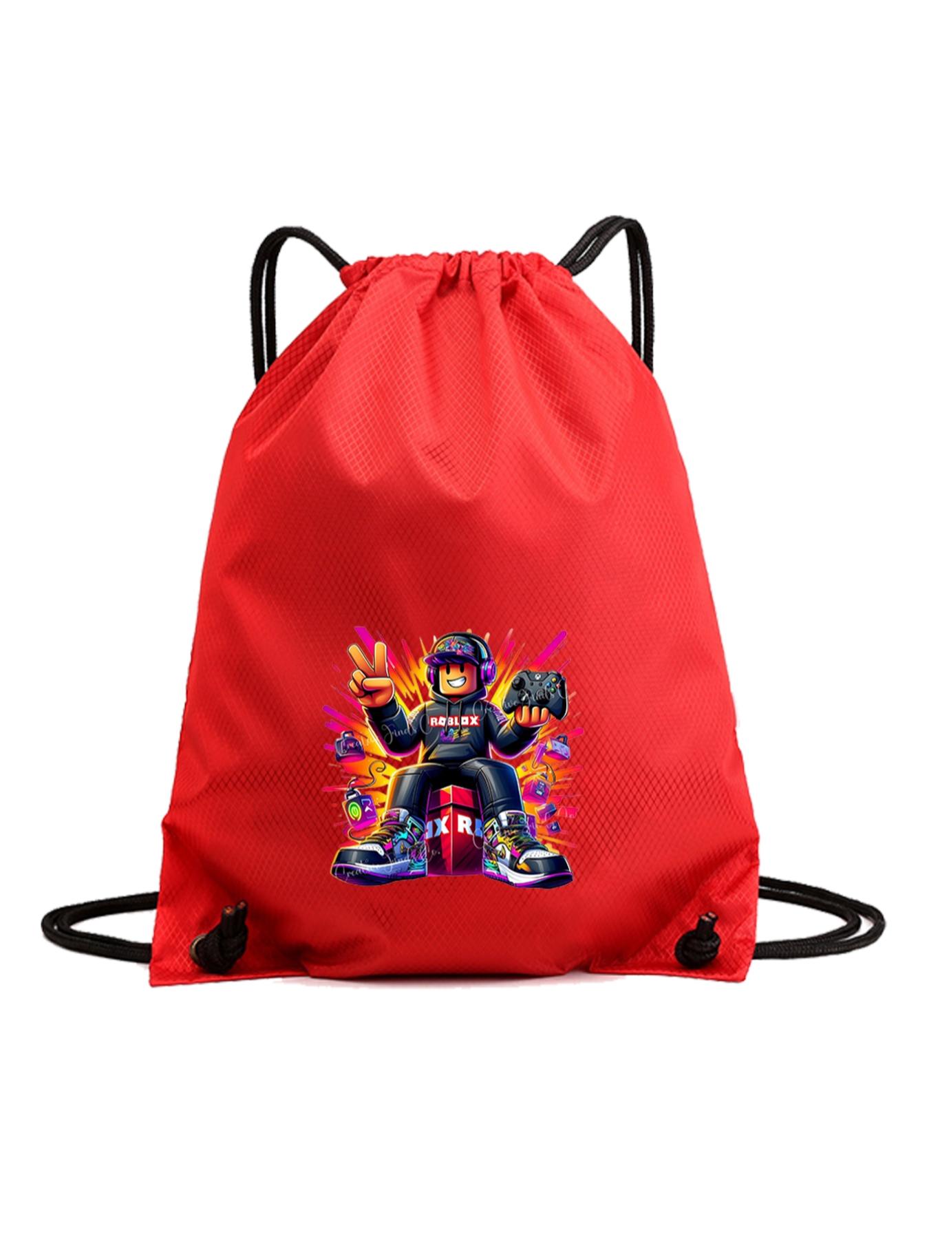 Waterproof Drawstring Backpack with Mountain Pattern, Lightweight Gym Bag for Football Basketball School Sports Travel, Boy Girl Birthday Gift