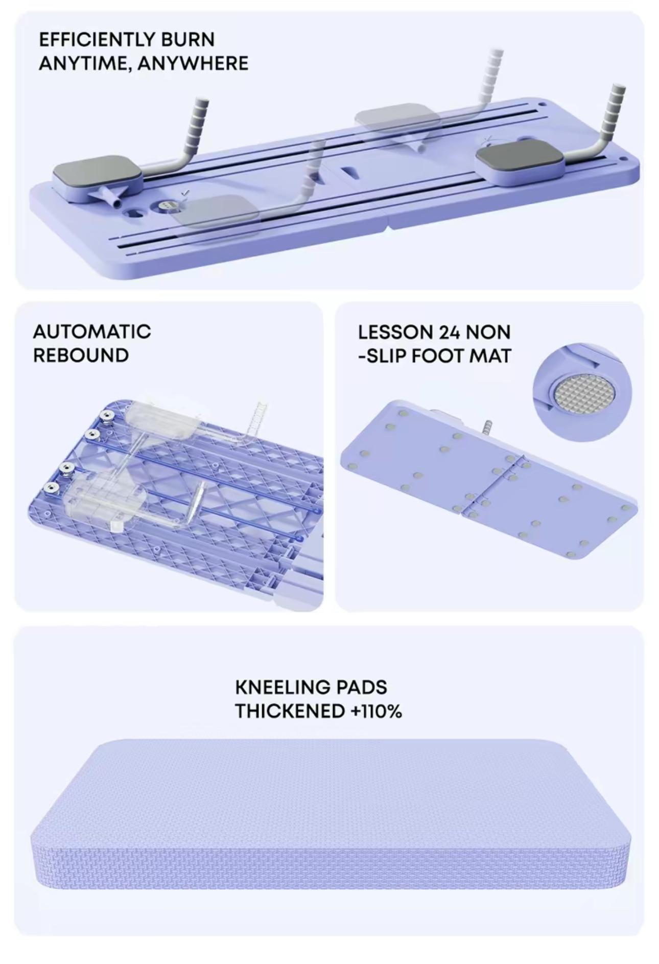 TerraGym Pilates Board,Multi-functional Ab Exercise Board,FoldableHome Pilates Reformer with Knee Mat ,Timer andResistance Bands,Abs Workout Equipment forAbdominal & Core Strength Training #TikTokShopBlackFriday  #TikTokShopCyberMonday SpringStatements