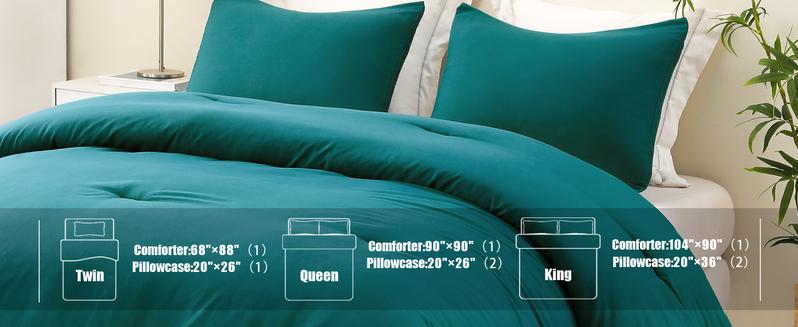 Exclusivo Mezcla Boho Pom Pom Ball Fringe Comforter Set, Lightweight Down Alternative Bedding Comforter Sets for All Seasons