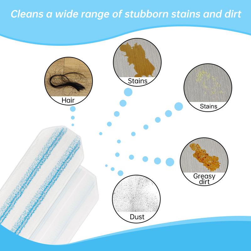 2/4 Pcs Vileda Flat Mop Replacement Pad, Fits Vileda H2pro Mop Head, High-Efficiency Cleaning, Reusable Washable, Kitchen Bathroom Accessories