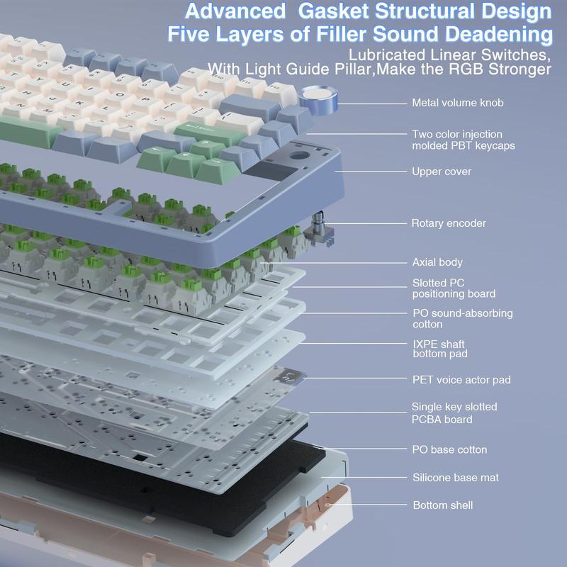 Official AULA F75 75% Wireless Mechanical Gaming Keyboard with Hot Swappable Tri-Mode USB Charging Keyboard RGB Rainbow Backlight Knob Control Gaming Cream Keyboard Budget Keyboard Bluetooth Office PC Accessories TikTokShopfalldealsforyou Official AULA F75 75% Wireless Mechanical Gaming Keyboard with Hot Swappable Tri-Mode USB Charging Keyboard RGB Rainbow Backlight Knob Control Gaming Cream Keyboard Budget Keyboard Bluetooth Office PC Accessories TikTokShopfalldealsforyou