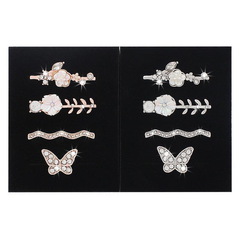Crystal Rhinestone Flower & Butterfly Decorative Charms - Personalized Accessories for Silicone Watch Bands, Universal Ornament Rings for Smart Watches