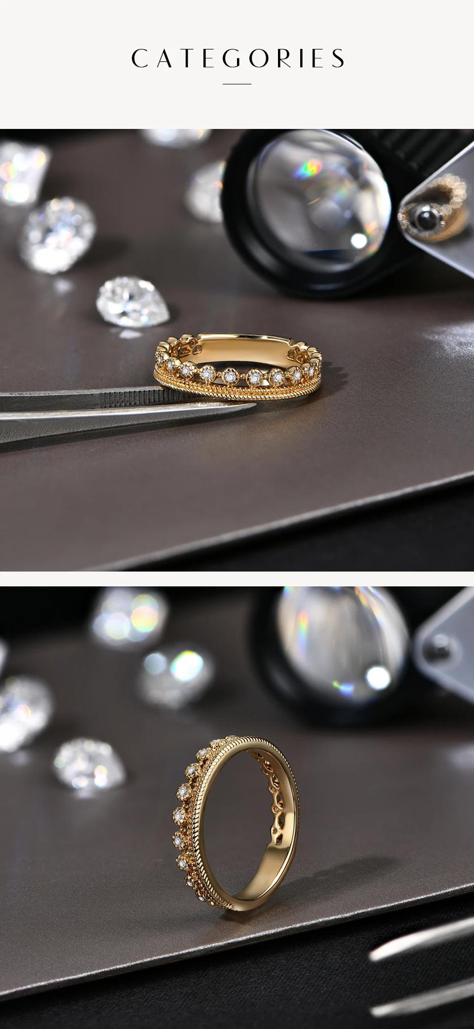 1.3mm D VVS1 Color Synthetic Moissanite Ring for Women Engegament Wedding Rings Fine Jewelry  R239