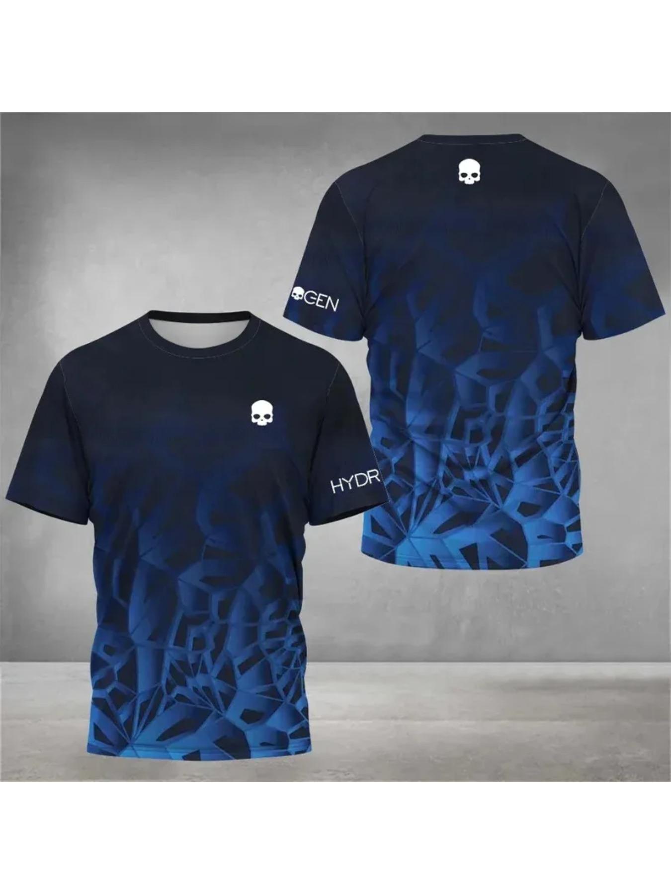 High-quality printed T-shirts for men and women, quick-dry summer badminton T-shirts