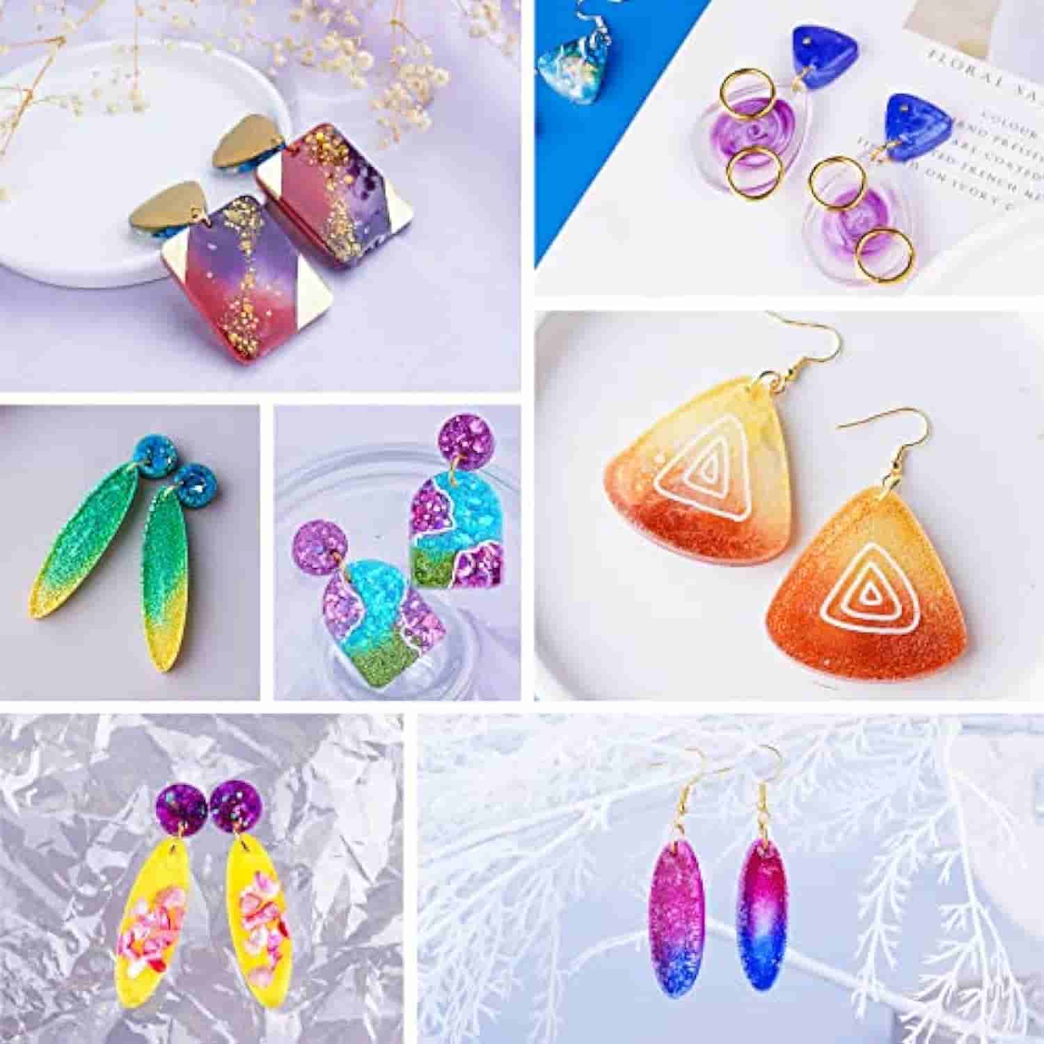 LET'S RESIN Resin Earring Mold, 171 Count Resin Jewelry Molds Making Kit with 11 Pack Variety Shape Resin Molds Silicone, Earring Molds for Epoxy Resin, Pendant, Earrings, Necklace, Keychains