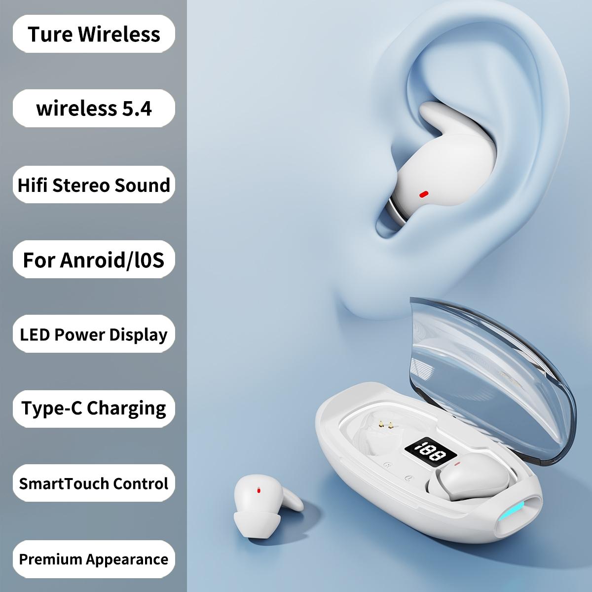 New True Wireless Earbuds with Custom Equalizer, Touch Control, 20-Hour Battery Life, Compatible with iPhone and Android, Compact Design