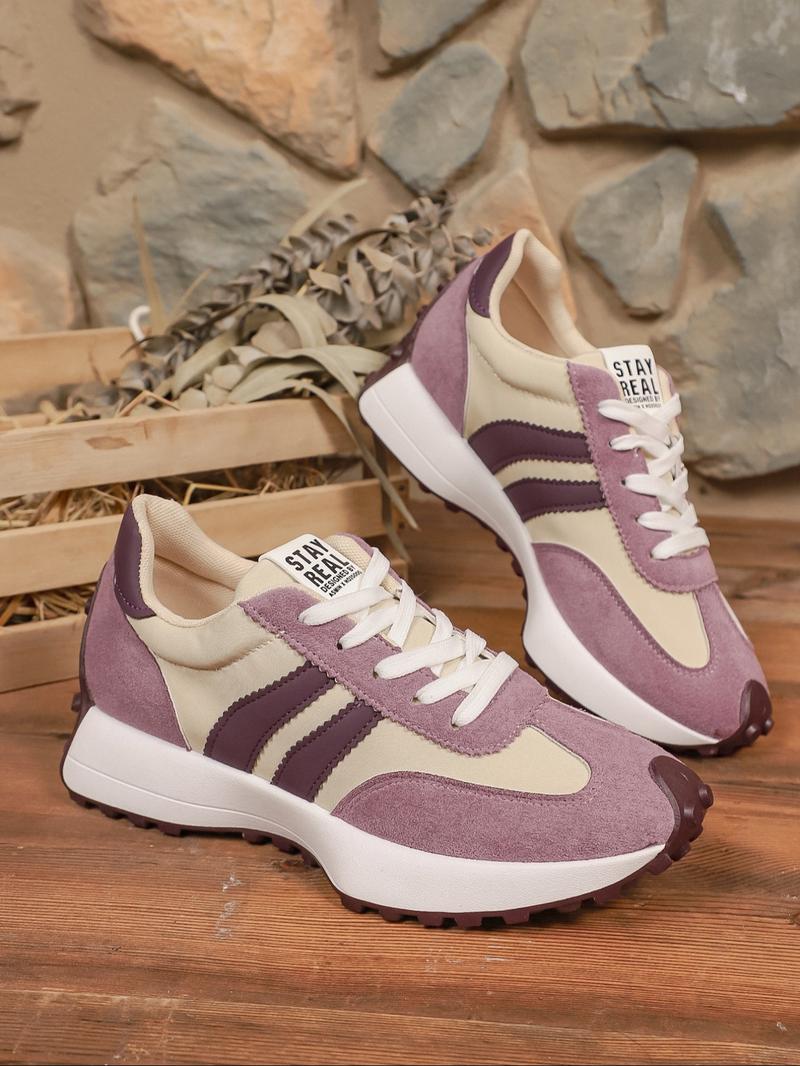 Women's new fashionable casual lace-up sneakers, autumn and winter outdoor walking shoes, simple and versatile trendy thick-soled heightened comfortable casual shoes, suitable for daily leisure and commuting wear, must-have for gifting and back-to-school Women's new fashionable casual lace-up sneakers, autumn and winter outdoor walking shoes, simple and versatile trendy thick-soled heightened comfortable casual shoes, suitable for daily leisure and commuting wear, must-have for gifting and back-to-school