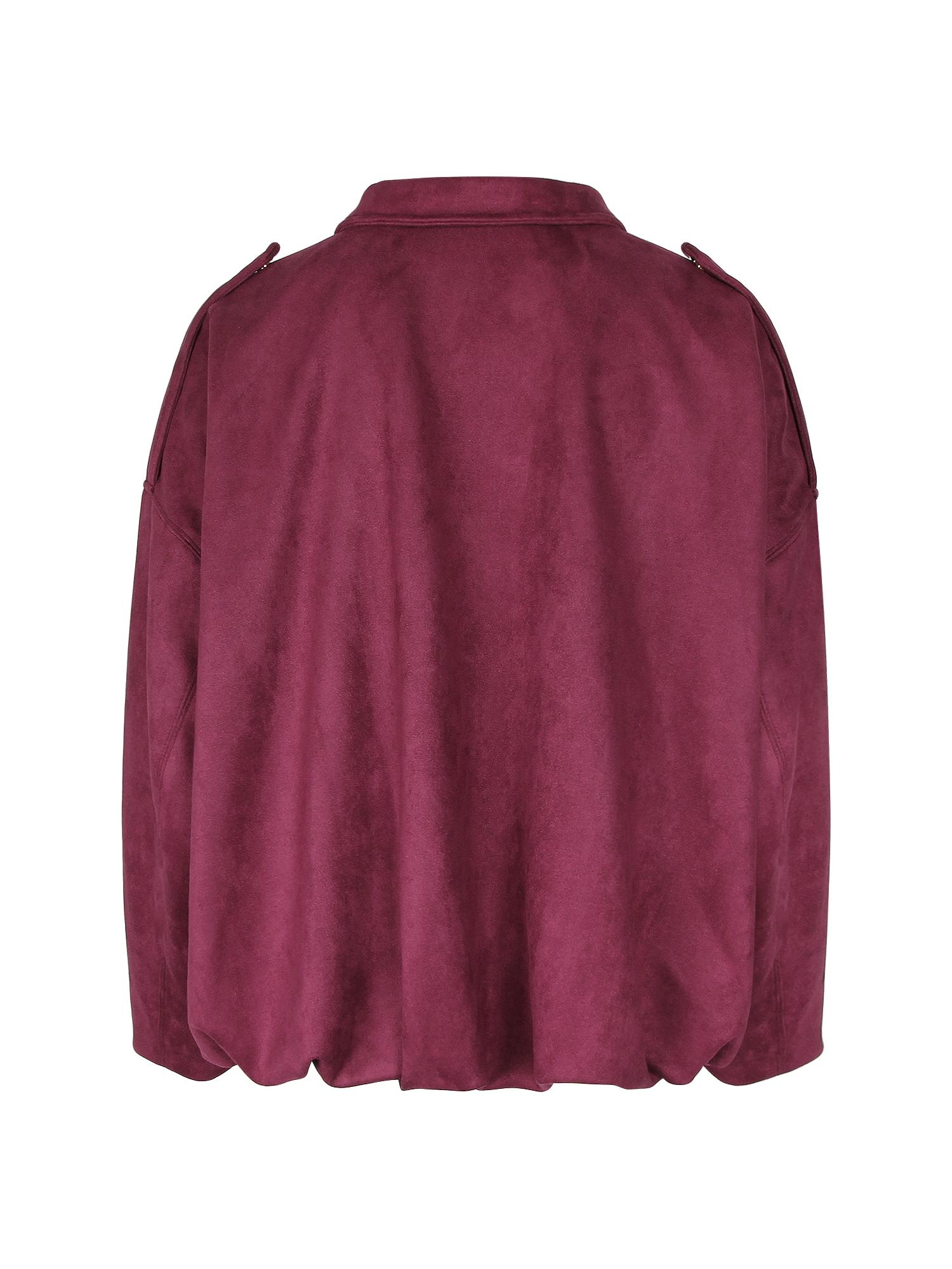 Women Solid Fall Winter Long Sleeve Loose Jacket Ladies Daily Casual Outfit Vintage Coat