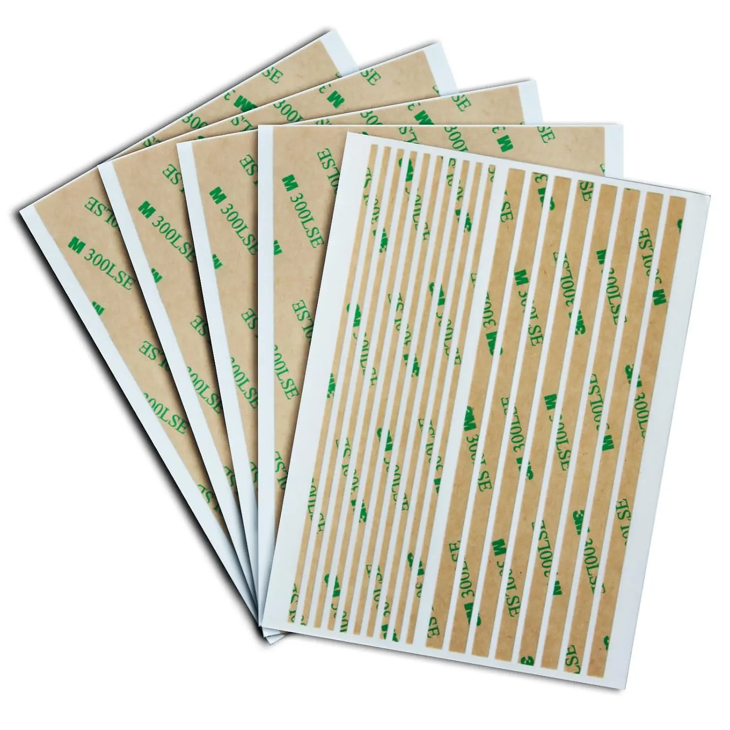 Double Sided Tape,Clear Adhesive Tape,Heavy Duty Thin Transfer Tape,Sticky,,5 Sheet(Strips,Sheet) for Repair Cell Phone,DIY,,Automotive Deco