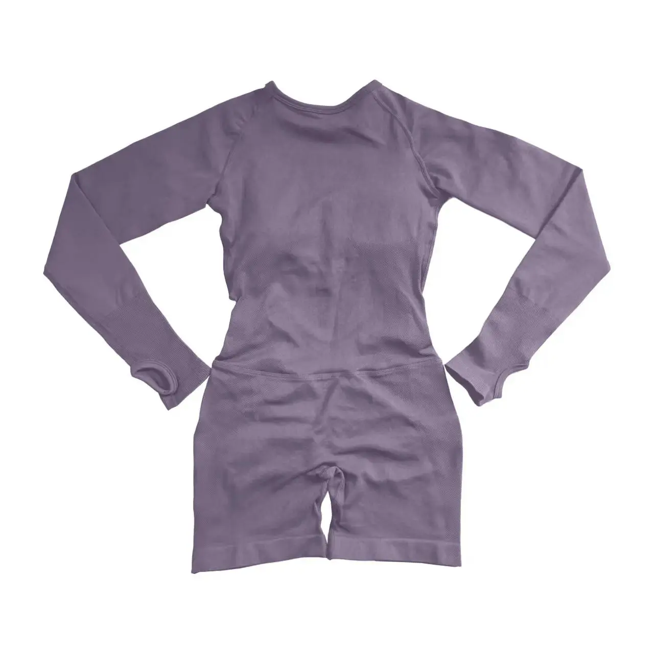 HerGym Active Long Sleeve One Piece Women Seamless Yoga Fitness Workout Short Jumpsuit Backless Set Gym Sportswear Playsuit
