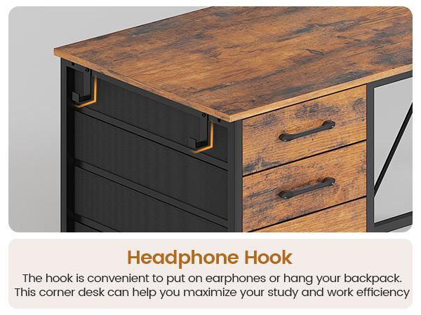 SEDETA L-Shape Gaming Table Computer Desk Monitor Home Office Modern Design Gamer Table Customizable Headphones