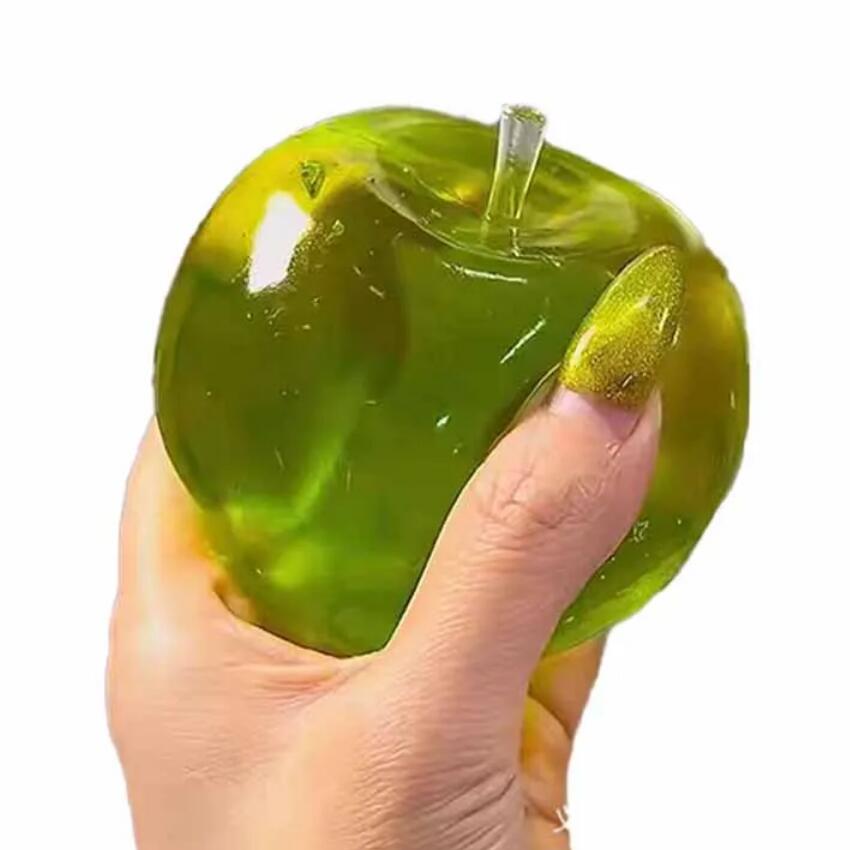 Blue Maltose Squishy Toy Cute Mochi Anti Stress Fidget Toy Soft Simulated Bule Transparent Ball Quick-rebound Depression Toy Stress Relief Fidget