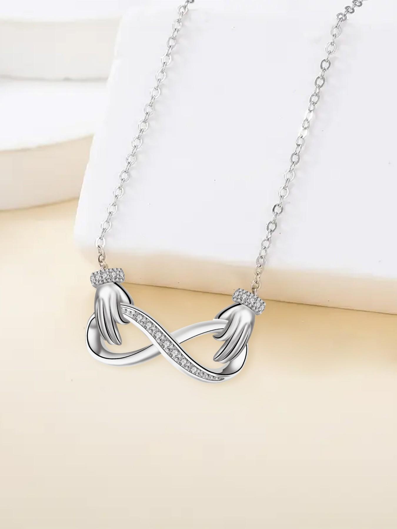 Infinite Support · Heart Glow Original premium infinity symbol necklace, stylish and versatile.Paired with a preserved rose & teddy bear gift box.Perfect mysterious gift for birthdays, Valentine’s Day, Mother’s Day and Christmas.