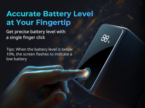 SMALLRIG NP-F970 Battery 10500mAh USB-C Replacement Battery for Sony NP-F970 F750 F550, PD 36W Fast Charging, 3.5H Full Charged, with OLED Screen for Monitor, LED Video Light, Camcorder, Black - 4469