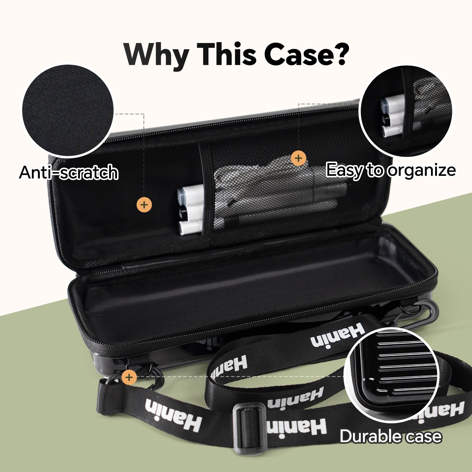 Portable Printer Carrying Case - Waterproof Travel Suitcase Compatible with HPRT MT610 & MT610 Pro Printer, Compact Storage Holder for Printer, Paper & USB Cable (Bag Only)