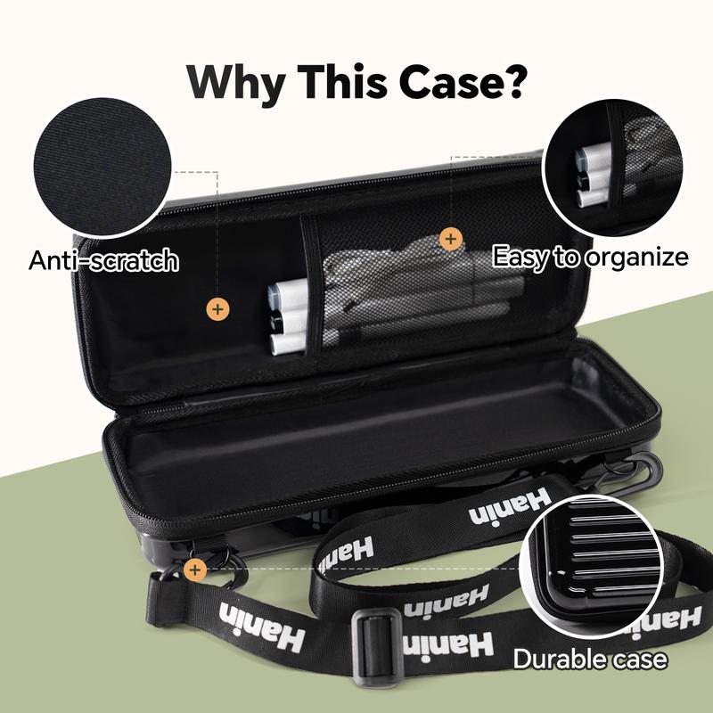 Portable Printer Carrying Case - Waterproof Travel Suitcase Compatible with HPRT MT610 & MT610 Pro Printer, Compact Storage Holder for Printer, Paper & USB Cable (Bag Only)