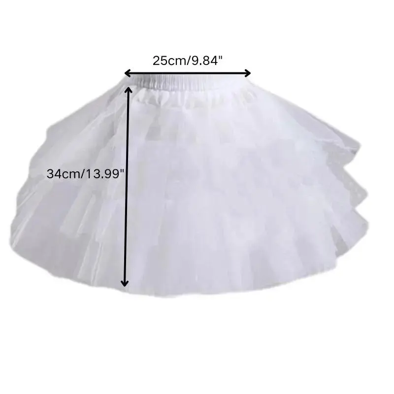 Women Elastic High Waist Ballet Sweet Skirt Bowknot Mesh Tulle Petticoat Dress Underskirt