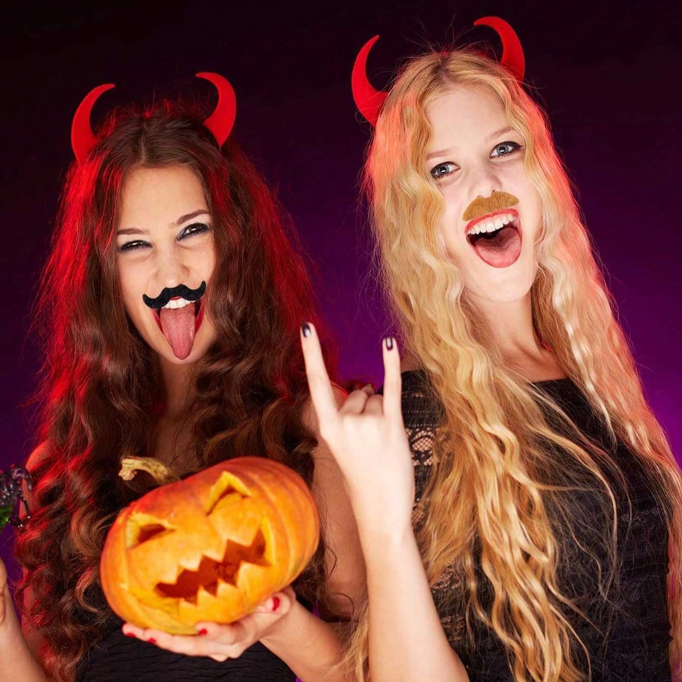 Self-Adhesive Fake Mustache Set, 4/12/24/48 Pieces, Unique Beard Styles, Perfect for Role Play, Halloween Party, Cosplay, Photo Booths