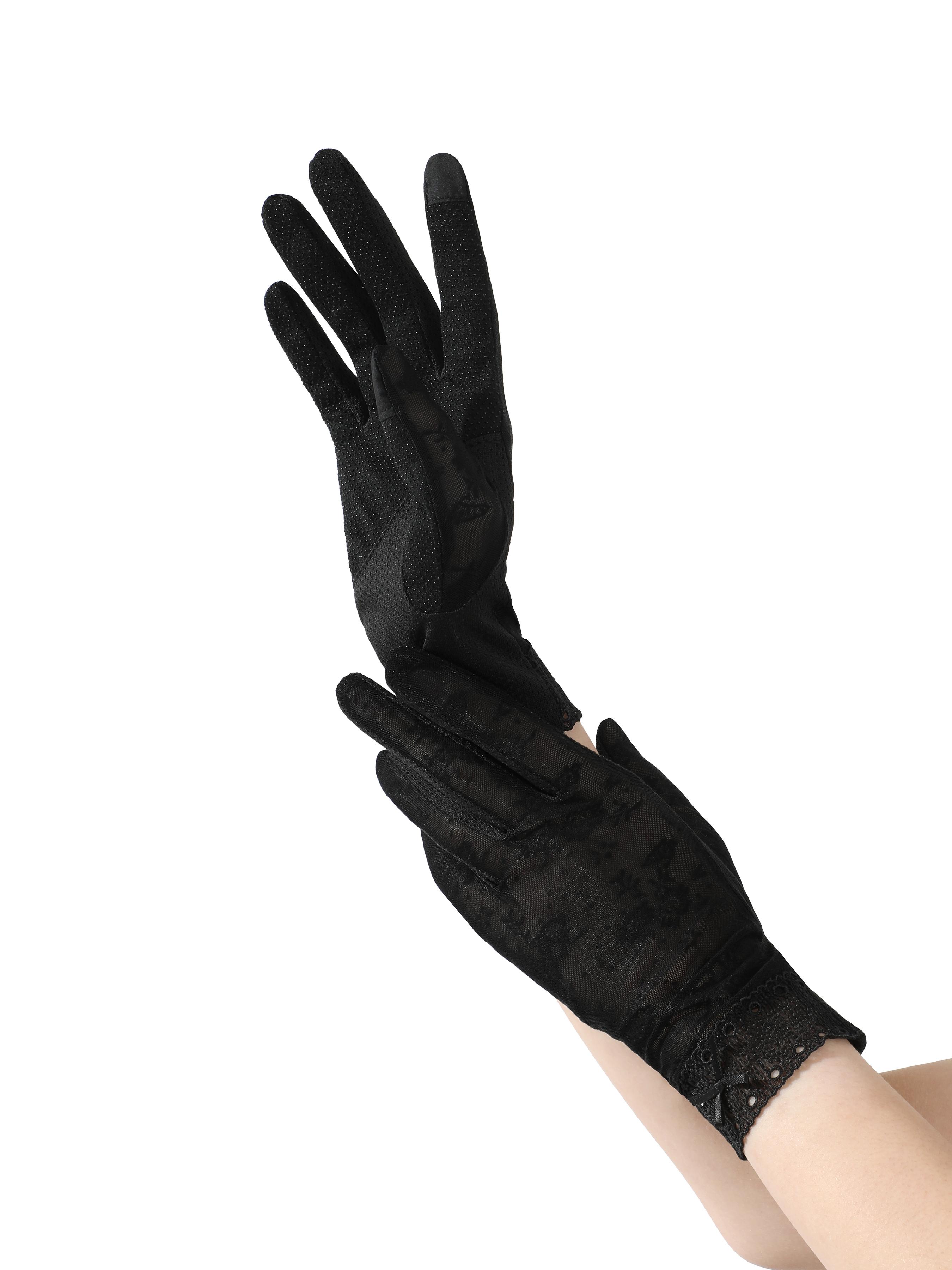 Aesthetic Mesh Cool Touch Anti‑UV Gloves | Stylish Lace Accents | Driving & Vacation Sun Gloves | Summer Skin Care Must Have