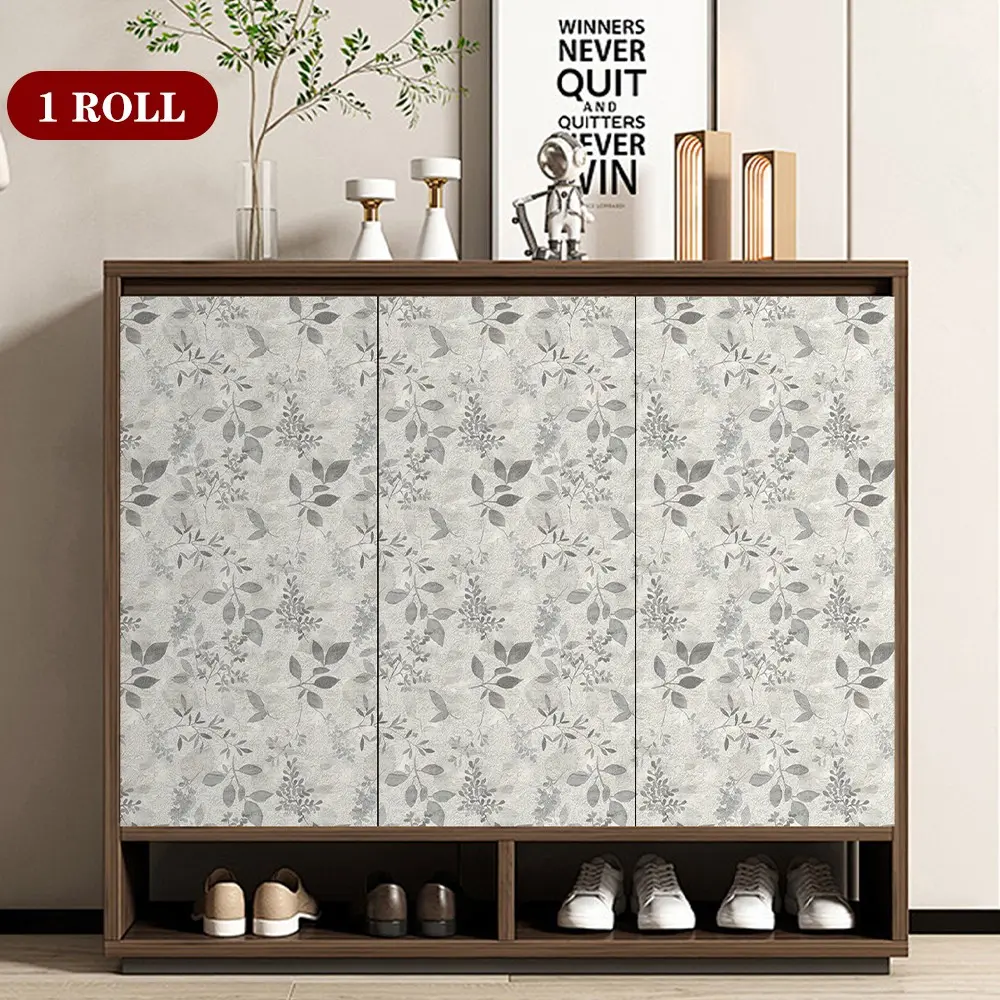 Vintage French Wallpaper, Rustic Leaf Design, Easy Home Decor for Rentals, Renovation & Furniture Refresh, Living Room Wall Art