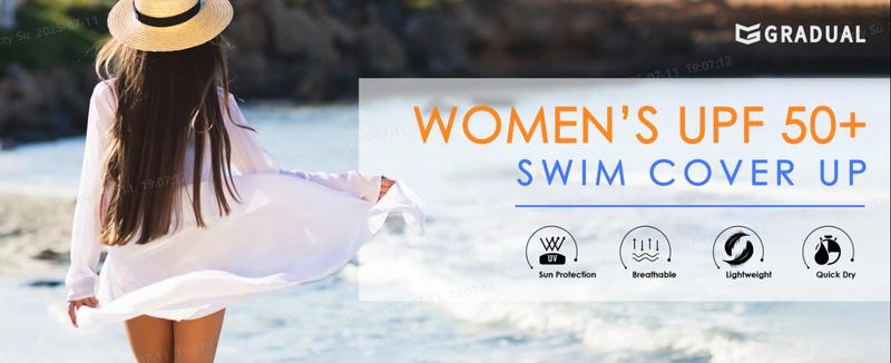 G Gradual Women's UPF 50+ Sun Protection Swim Crochet Bikini Cover Up Hoodie Long Jacket SPF Lightweight Beach Cover Ups for Women G Gradual Women's UPF 50+ Sun Protection Swim Crochet Bikini Cover Up Hoodie Long Jacket SPF Lightweight Beach Cover Ups for Women